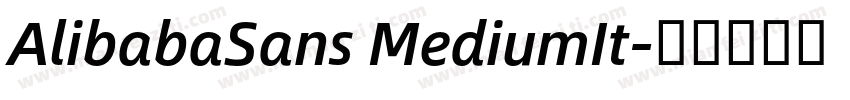 AlibabaSans MediumIt字体转换